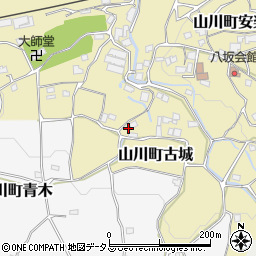 徳島県吉野川市山川町古城42周辺の地図