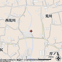 徳島県美馬市美馬町荒川周辺の地図