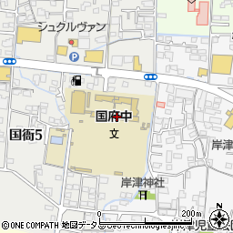 防府市立国府中学校周辺の地図