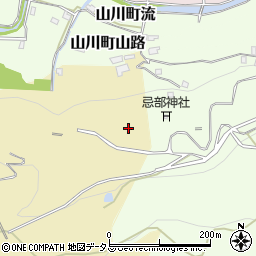 徳島県吉野川市山川町東麓周辺の地図
