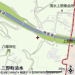 徳島県三好市三野町清水1439-1周辺の地図