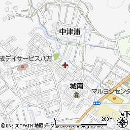 徳島県徳島市八万町中津浦13周辺の地図