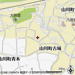 徳島県吉野川市山川町古城53周辺の地図