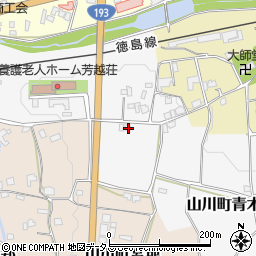 徳島県吉野川市山川町青木155周辺の地図