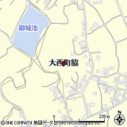 愛媛県今治市大西町脇周辺の地図