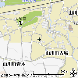 徳島県吉野川市山川町古城56周辺の地図
