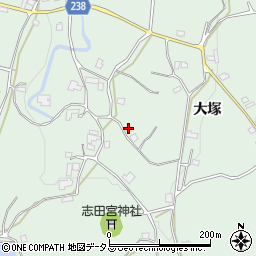 徳島県吉野川市川島町山田大塚22周辺の地図