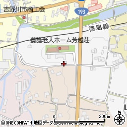 徳島県吉野川市山川町青木93周辺の地図