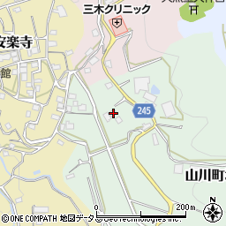 徳島県吉野川市山川町坂田周辺の地図