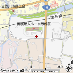 徳島県吉野川市山川町青木93-1周辺の地図