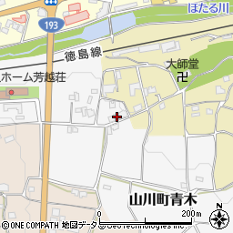 徳島県吉野川市山川町青木111周辺の地図