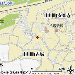 徳島県吉野川市山川町古城154周辺の地図