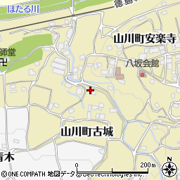 徳島県吉野川市山川町古城152周辺の地図