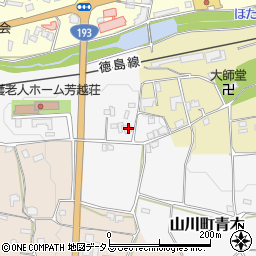 徳島県吉野川市山川町青木105周辺の地図