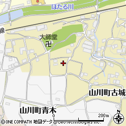 徳島県吉野川市山川町古城85周辺の地図