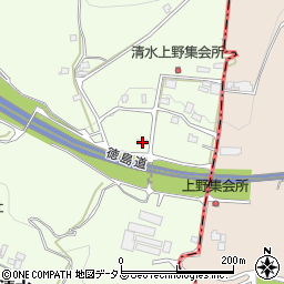 徳島県三好市三野町清水1428-2周辺の地図