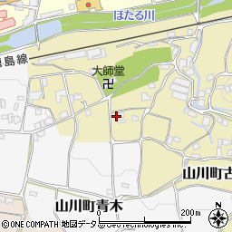 徳島県吉野川市山川町古城89周辺の地図