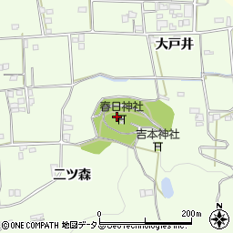 徳島県吉野川市川島町学二ツ森42周辺の地図