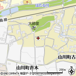 徳島県吉野川市山川町古城81周辺の地図