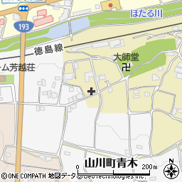 徳島県吉野川市山川町古城97-1周辺の地図
