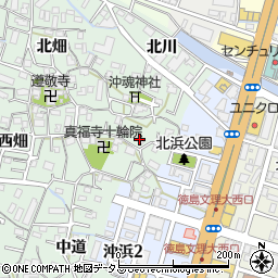 徳島県徳島市沖浜町（東畑）周辺の地図