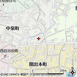 山口県防府市中泉町6-6周辺の地図