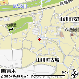 吉野川市役所　八坂福祉センター周辺の地図