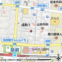 日本基督教団防府教会周辺の地図