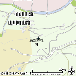 徳島県吉野川市山川町忌部山12周辺の地図