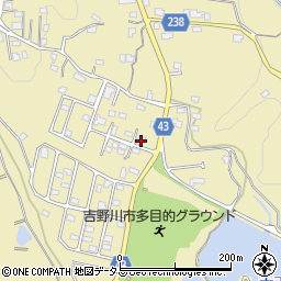 徳島県吉野川市川島町桑村619-9周辺の地図