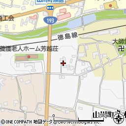 徳島県吉野川市山川町青木100周辺の地図
