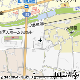 徳島県吉野川市山川町青木72周辺の地図