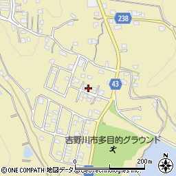 徳島県吉野川市川島町桑村619-14周辺の地図