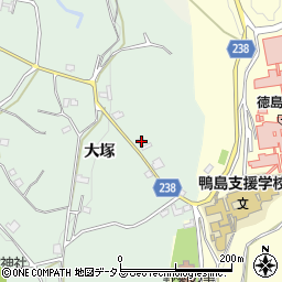 徳島県吉野川市川島町山田大塚49周辺の地図