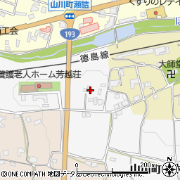 徳島県吉野川市山川町青木67周辺の地図