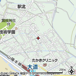 山口県防府市台道駅北3561周辺の地図