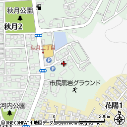 徳山秋月郵便局周辺の地図