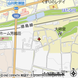 徳島県吉野川市山川町古城103周辺の地図