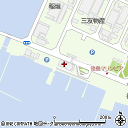 徳島ポートターミナル株式会社　駐車場周辺の地図