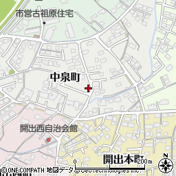 山口県防府市中泉町9-43周辺の地図