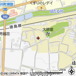 徳島県吉野川市山川町古城120周辺の地図