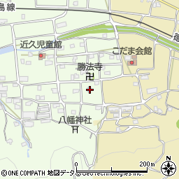 徳島県吉野川市川島町学近久296周辺の地図