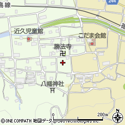 徳島県吉野川市川島町学近久296周辺の地図