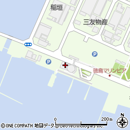 沖洲マリンターミナル　屋外イベントスペース周辺の地図