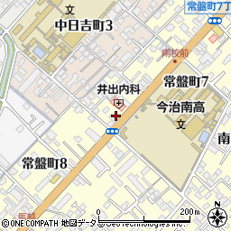 愛媛県今治市常盤町7丁目3-8周辺の地図