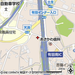 和歌山県有田郡有田川町天満172周辺の地図
