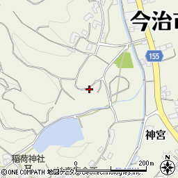 愛媛県今治市神宮周辺の地図