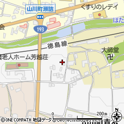 徳島県吉野川市山川町青木61周辺の地図