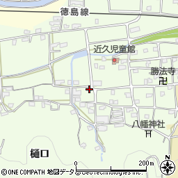 徳島県吉野川市川島町学近久317周辺の地図