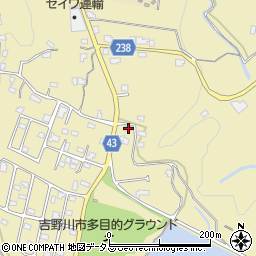 徳島県吉野川市川島町桑村23周辺の地図